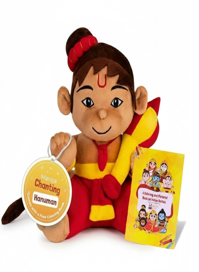 Panda's Box Mantra Chanting Musical Baby Hanuman Plush Toy | Best Gift for Kids - Image 1